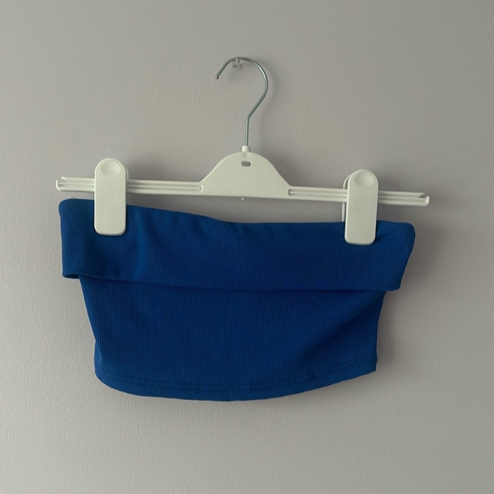 Blue tube top- SHEIN (size small)